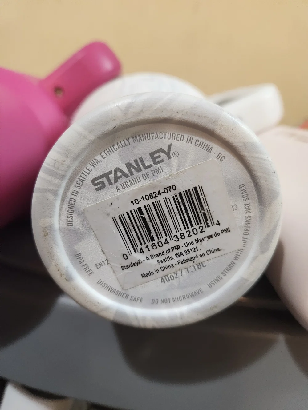Stanley Travel Mugs & Thermos Set - Pink, Coral, Green, Cream, Clear Used - Picture 5 of 8